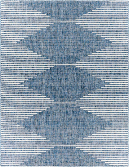 Navy Outdoor Rug - Durable Stylish Area Rug for Patios and Decks