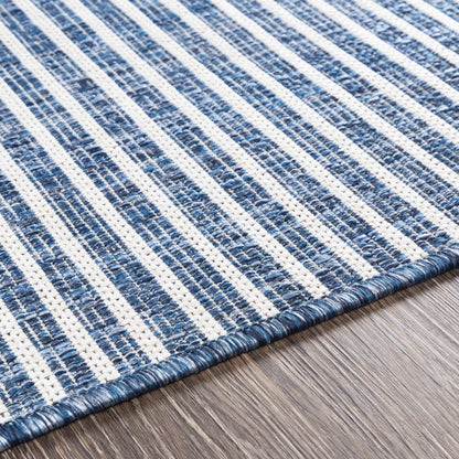 Navy Outdoor Rug - Durable Stylish Area Rug for Patios and Decks