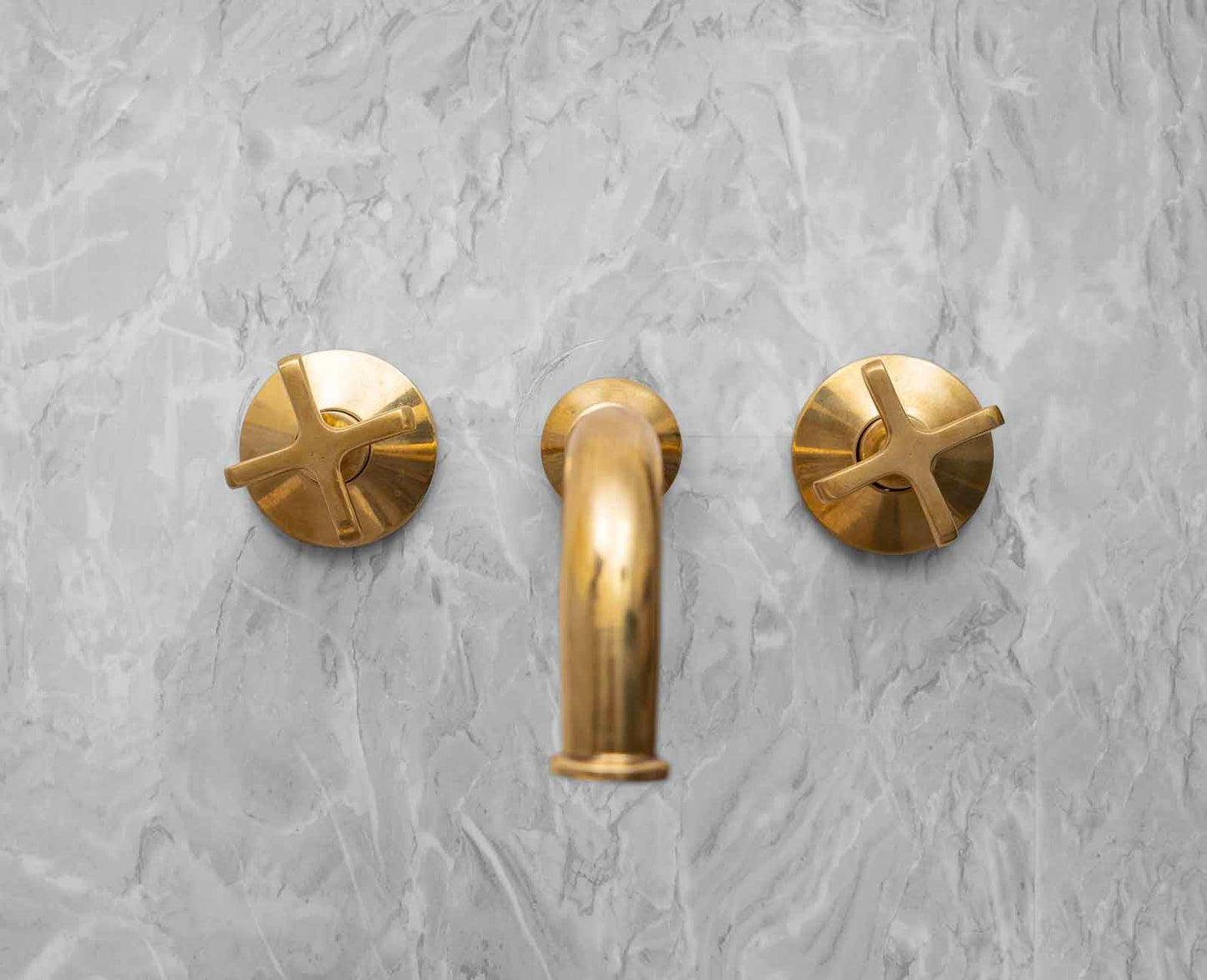 Wall Mounted Faucet - Unlacquered Bathroom Faucet With Rough in Valve