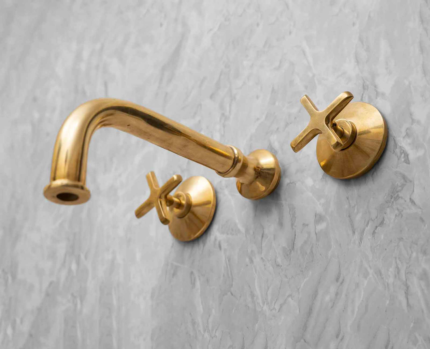 Wall Mounted Faucet - Unlacquered Bathroom Faucet With Rough in Valve