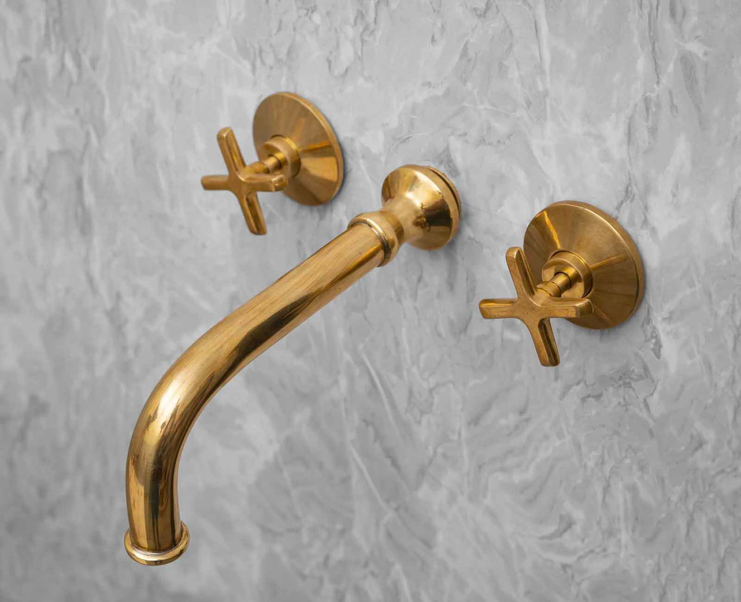 Wall Mounted Faucet - Unlacquered Bathroom Faucet With Rough in Valve