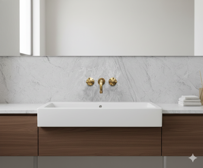 Unlacquered Brass Bathroom Faucet - Antique Brass Bathroom Faucets