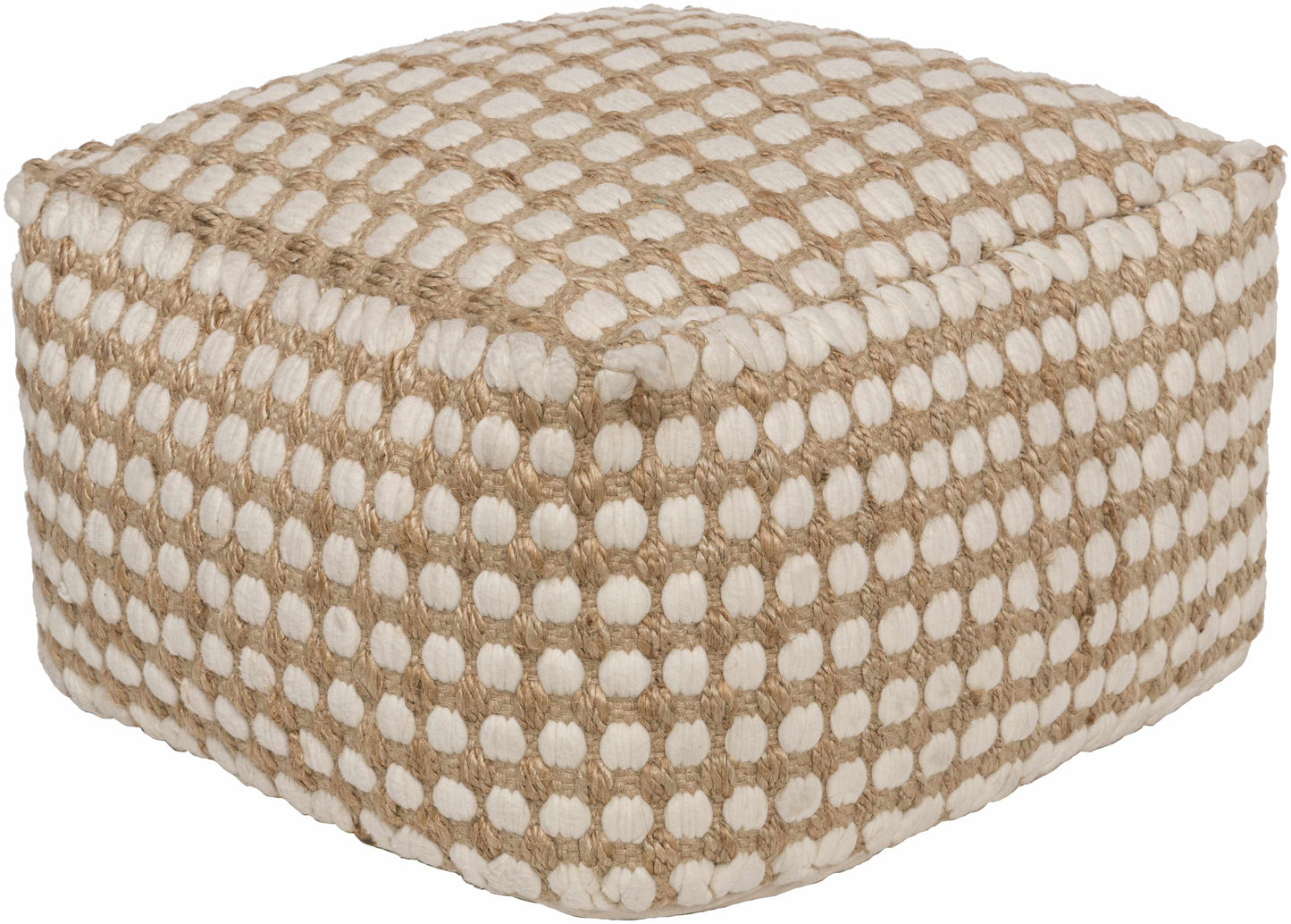 Textured floor pouf