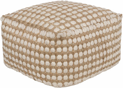 Textured floor pouf