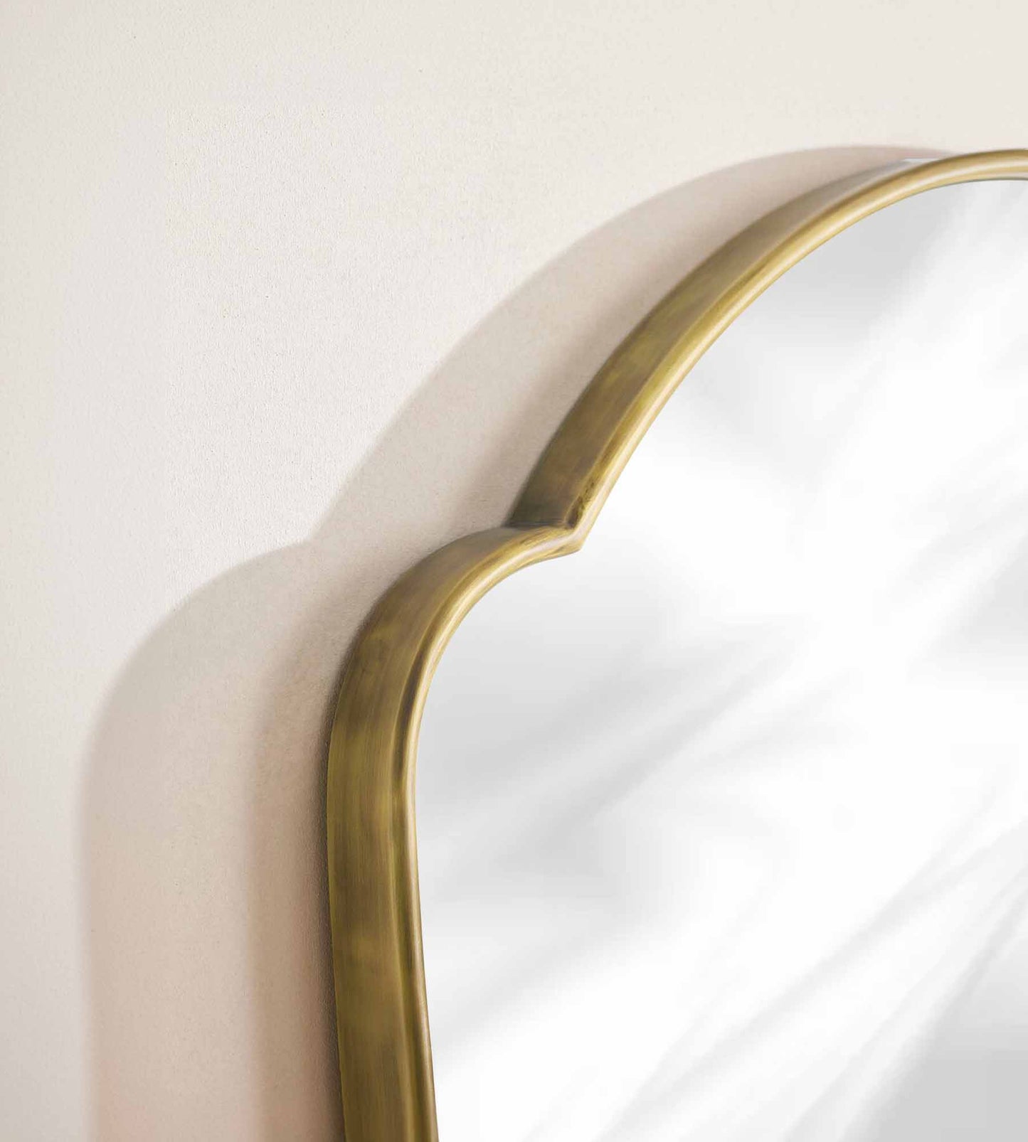 Silver Moroccan arch mirror