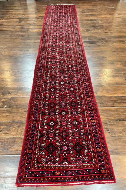 Persian Runner Rug 3x16 Wool Handmade Antique Hamadan Oriental Hallway Rug
