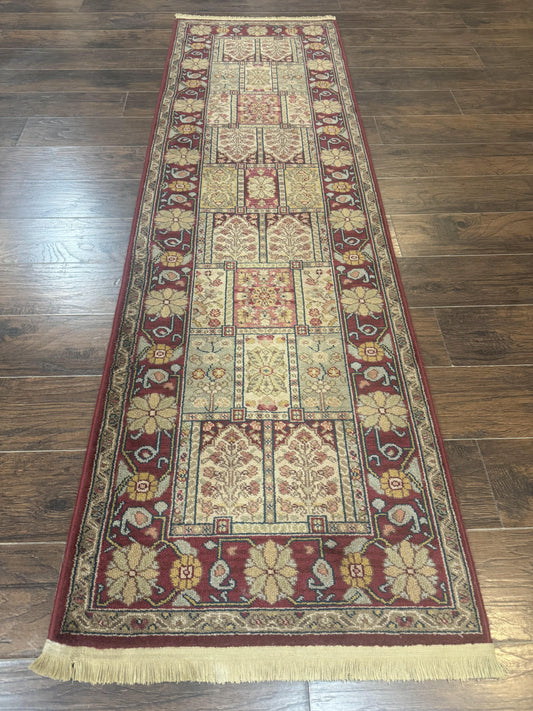 Karastan Runner Rug Antique Legends Bakhtiari 2200 Vintage Wool Panel Design
