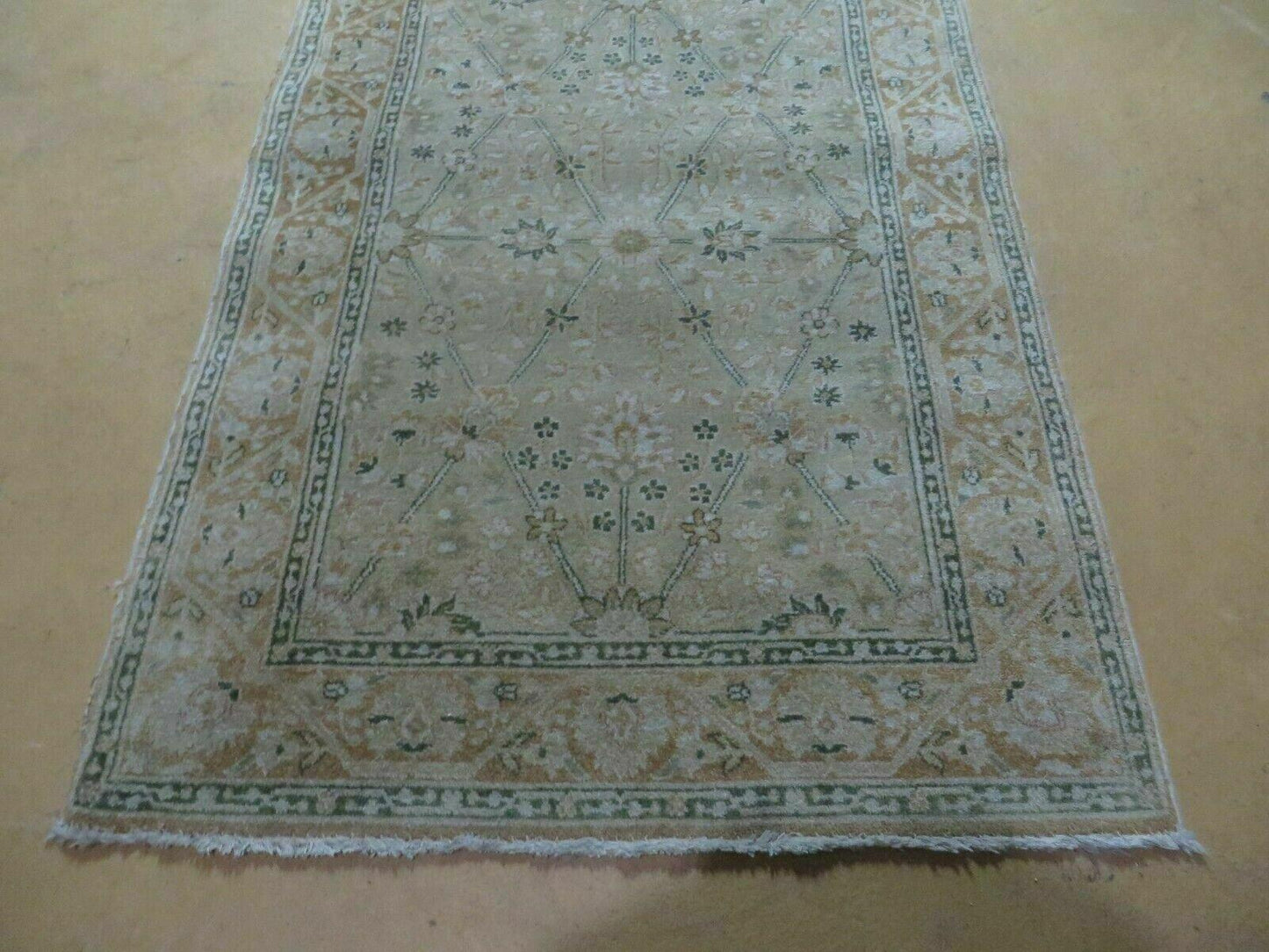 Vintage Handmade Pakistan Wool Rug Runner Hand Knotted Safavieh 2 Feet 8 Inches By 12 Feet