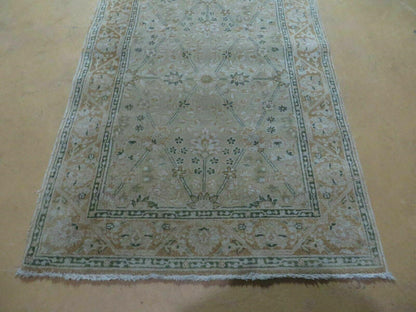 Vintage Handmade Pakistan Wool Rug Runner Hand Knotted Safavieh 2 Feet 8 Inches By 12 Feet