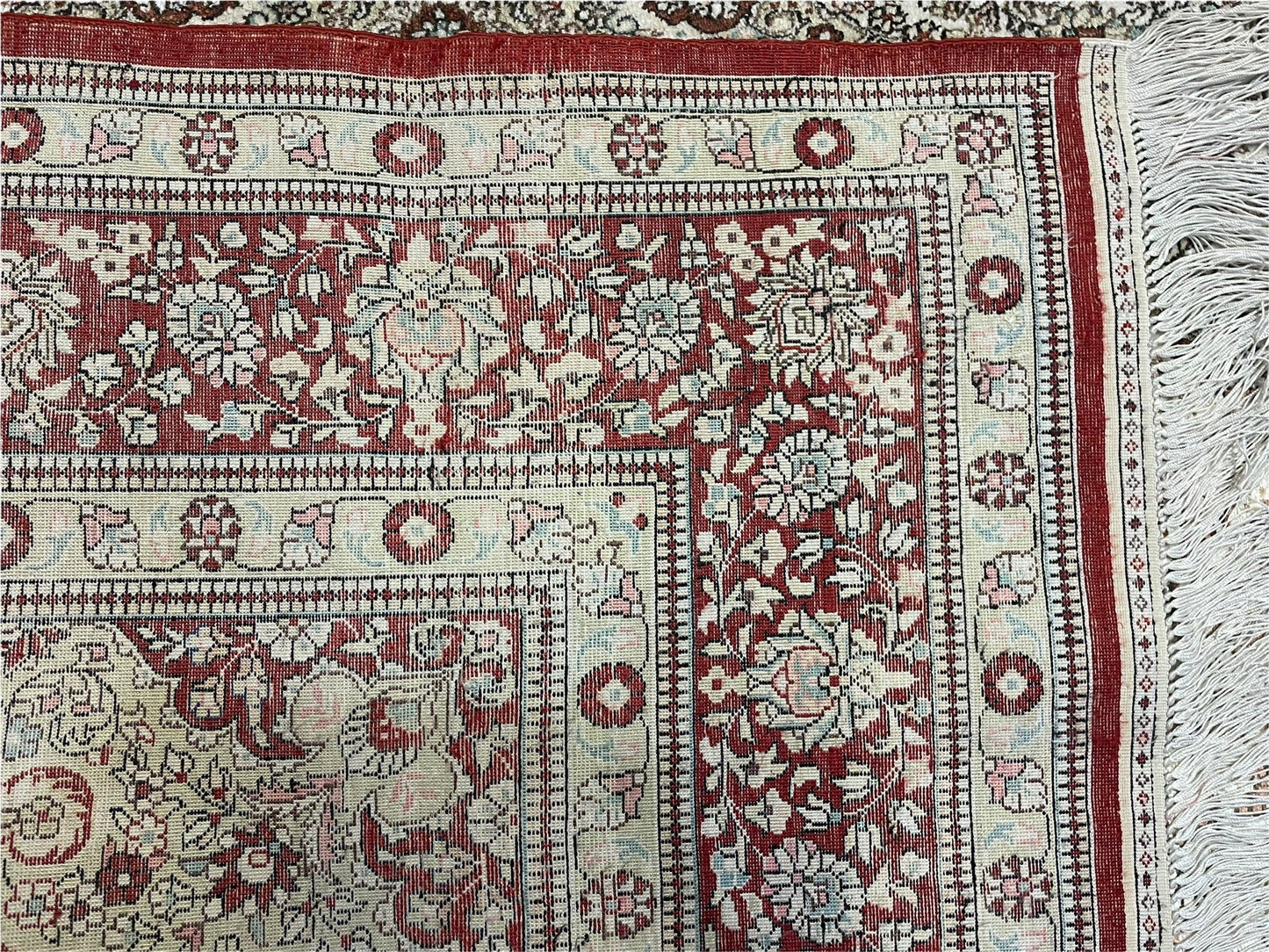 4x6 Vintage Handmade Chinese Oriental Silk Rug Hand Knotted 400 KPSI