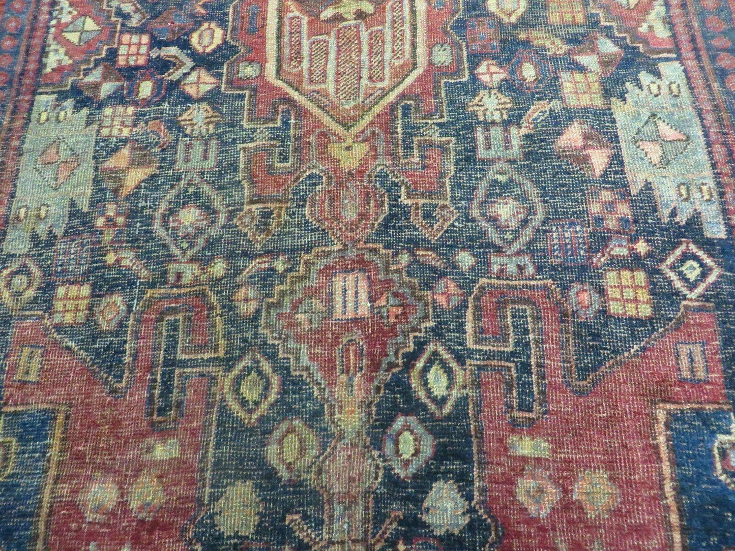 Antique Handmade Floral Tribal Oriental Turkish Wool Rug 4 Ft By 10 Ft
