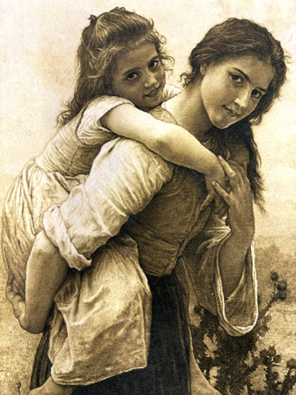 Persian Pictorial Rug 2x3 Tabriz Hand Knotted