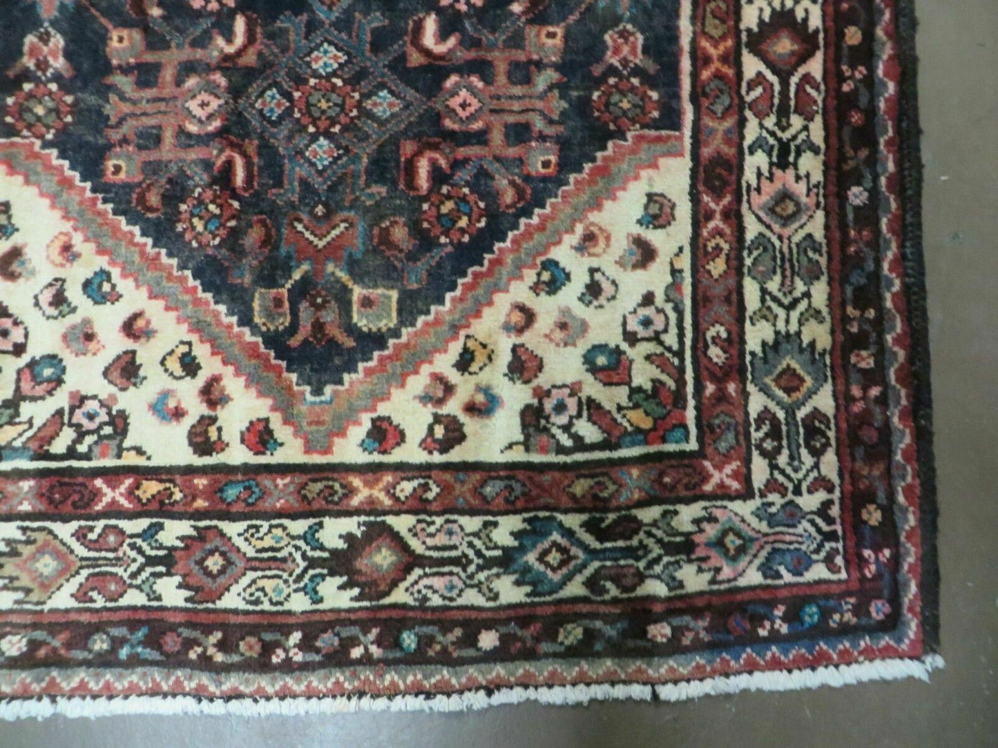 Antique Turkish Wool Runner Rug Handwoven Allover Pattern 3 Ft 6 In By 10 Ft 3 In
