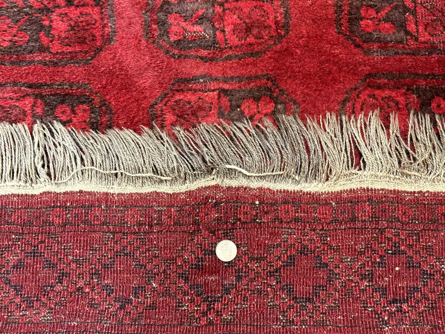 Afghan Bokhara Bashir Rug 3x6 Red