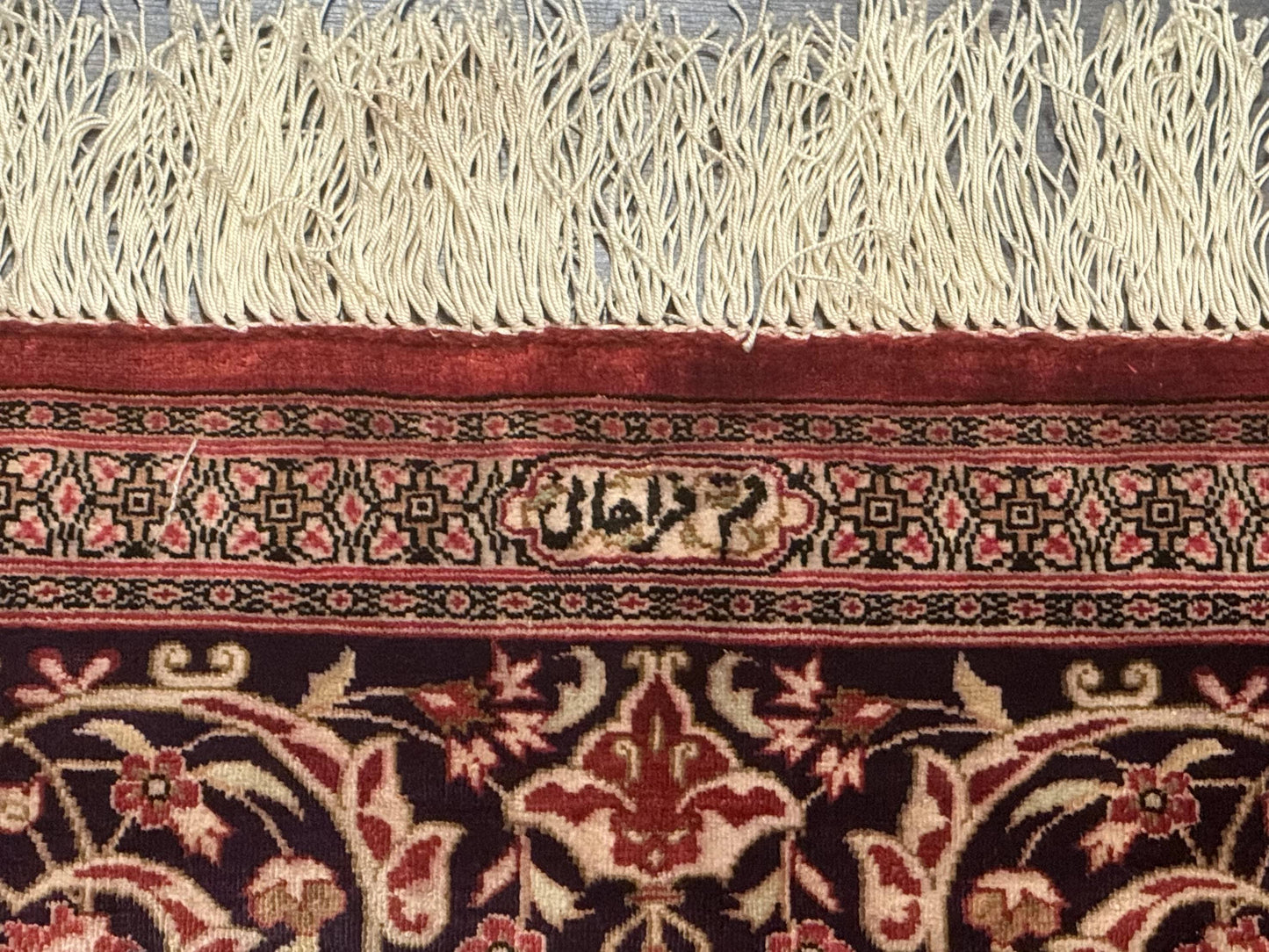 Persian Qum Silk Rug 3x5 Extremely Fine 780 KPSI Signed And Rare