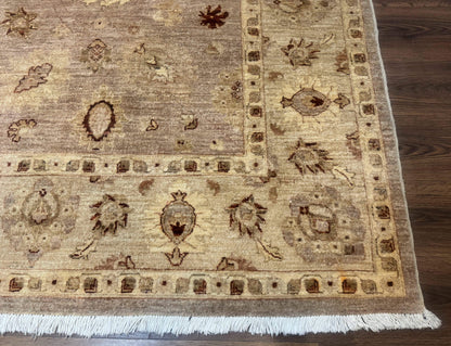 Peshawar Rug 8x11 Handmade Wool Indo Persian Mahal Carpet Vintage Oriental Style