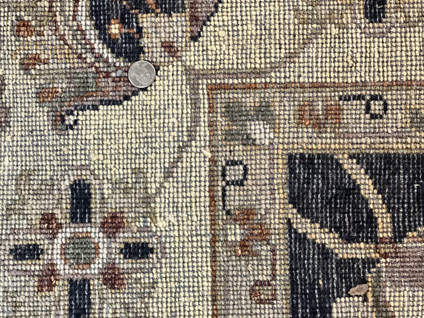 Indo Mahal Rug 8x10 Handmade Wool Floral Vintage Carpet For Living Room