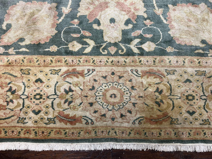 Egyptian Mahal Rug 10x14 Hand Knotted Wool Large Vintage Floral Persian Area Rug