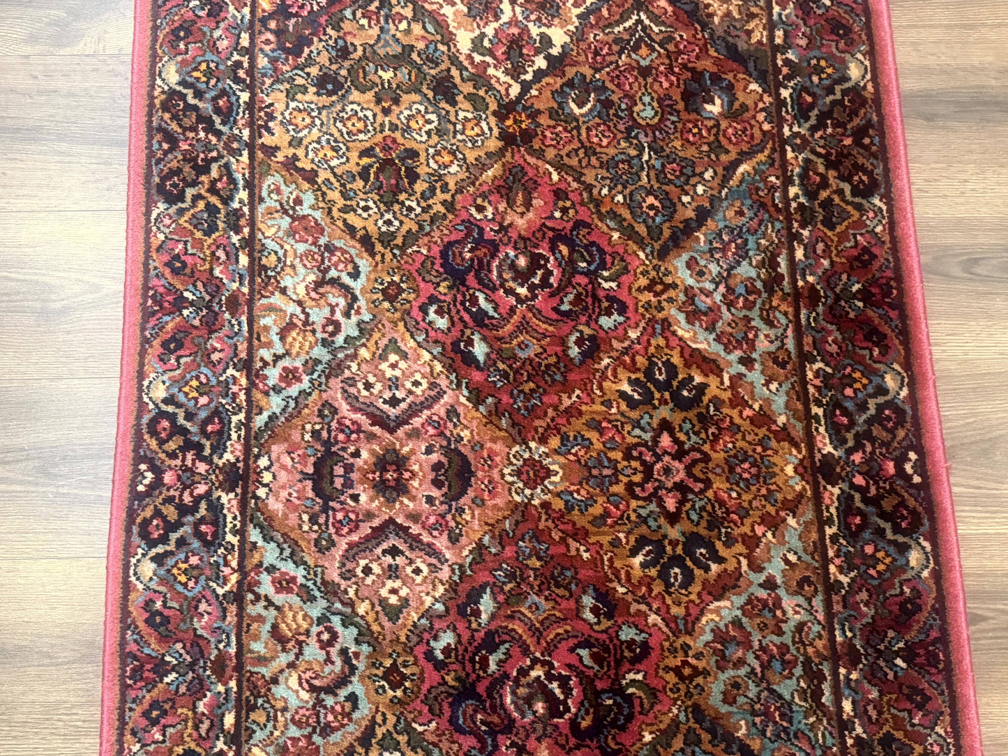 Karastan Kirman Wool Rug 3x5 Multicolor Panel Original 700 Series Discontinued