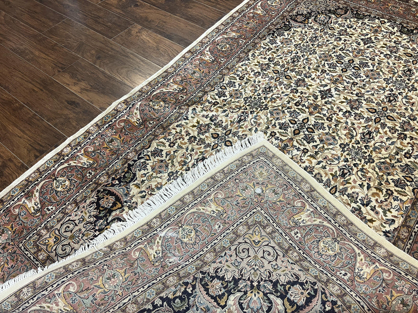 Premium Handmade Wool Persian Rug 5x8 Vintage Floral Allover Oriental Carpet