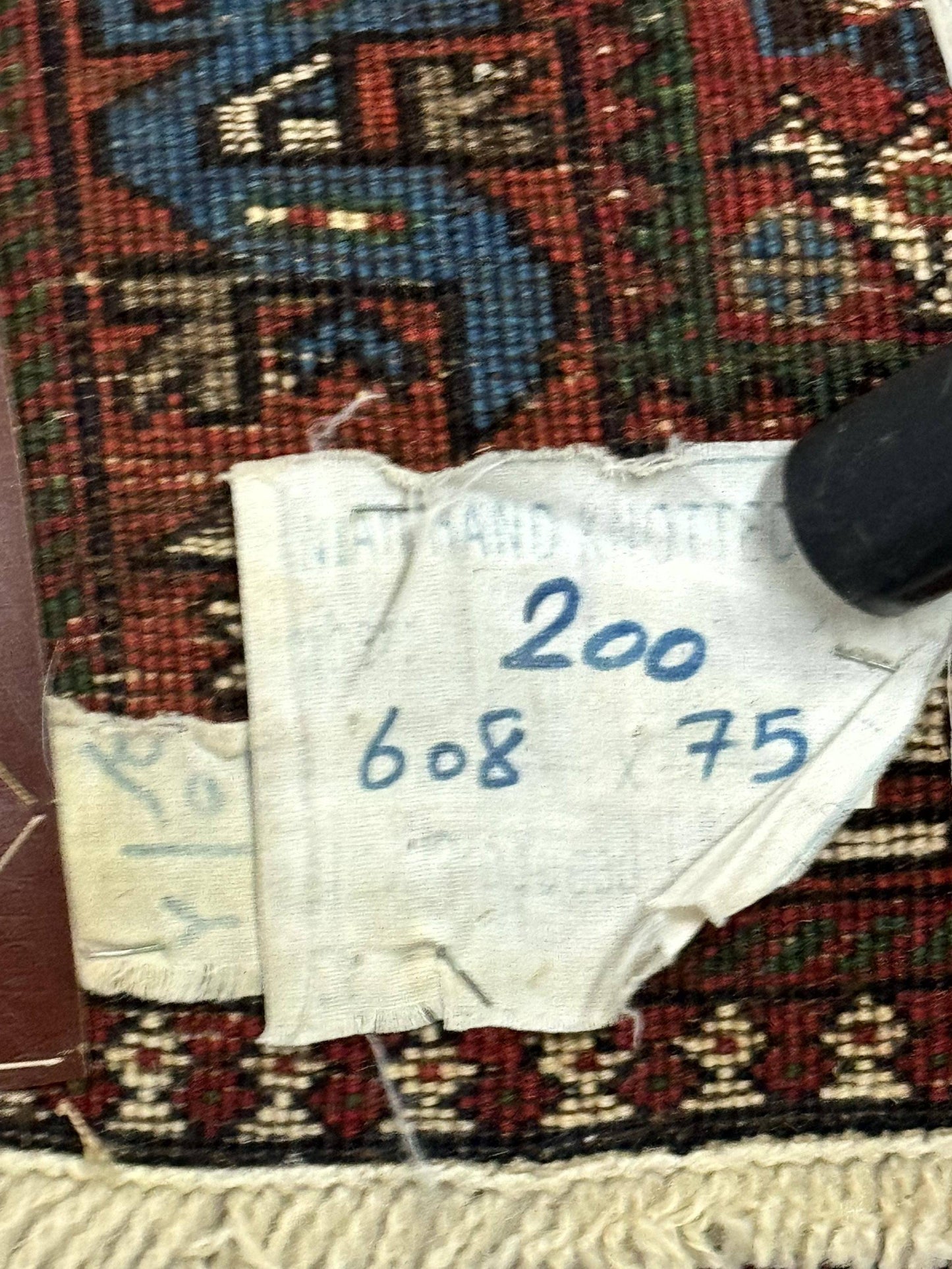 Persian Tribal Runner Rug Hand Knotted Wool Navy Blue Hallway Carpet Antique Shiraz Design