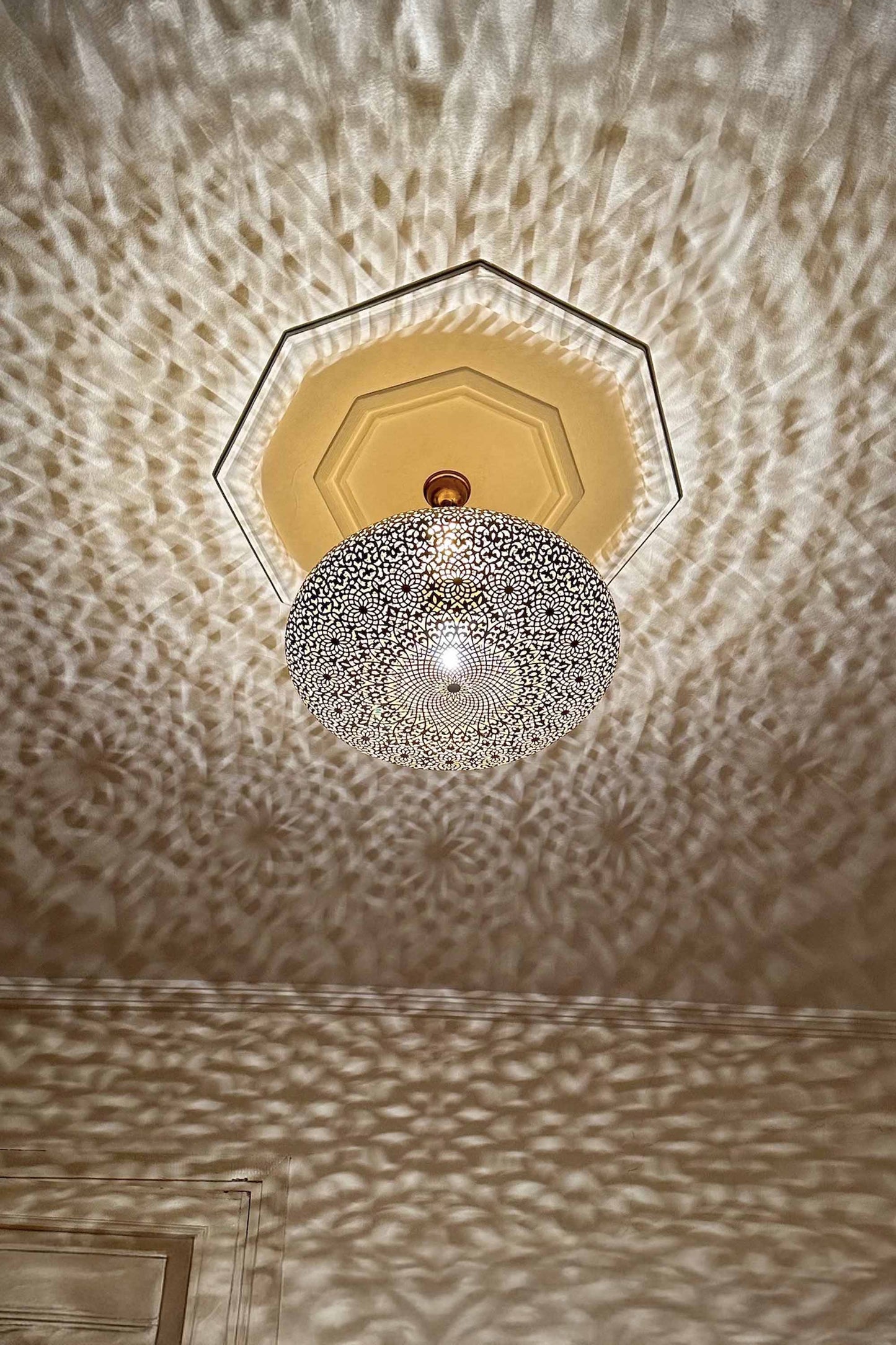 Moroccan Brass Chandelier Light- Custom Pendant Light