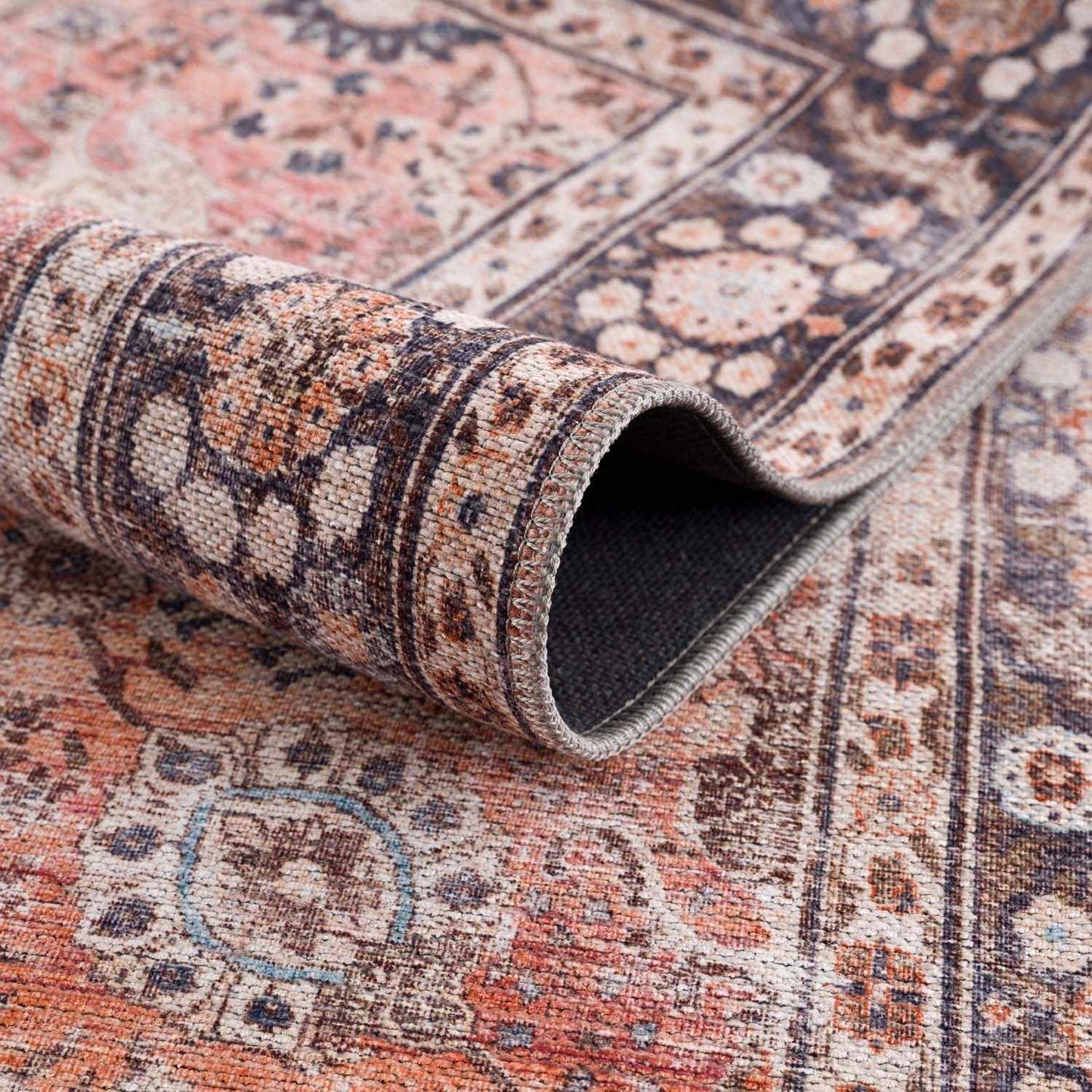 Red Washable Area Rug - Stylish Home Decor Rug