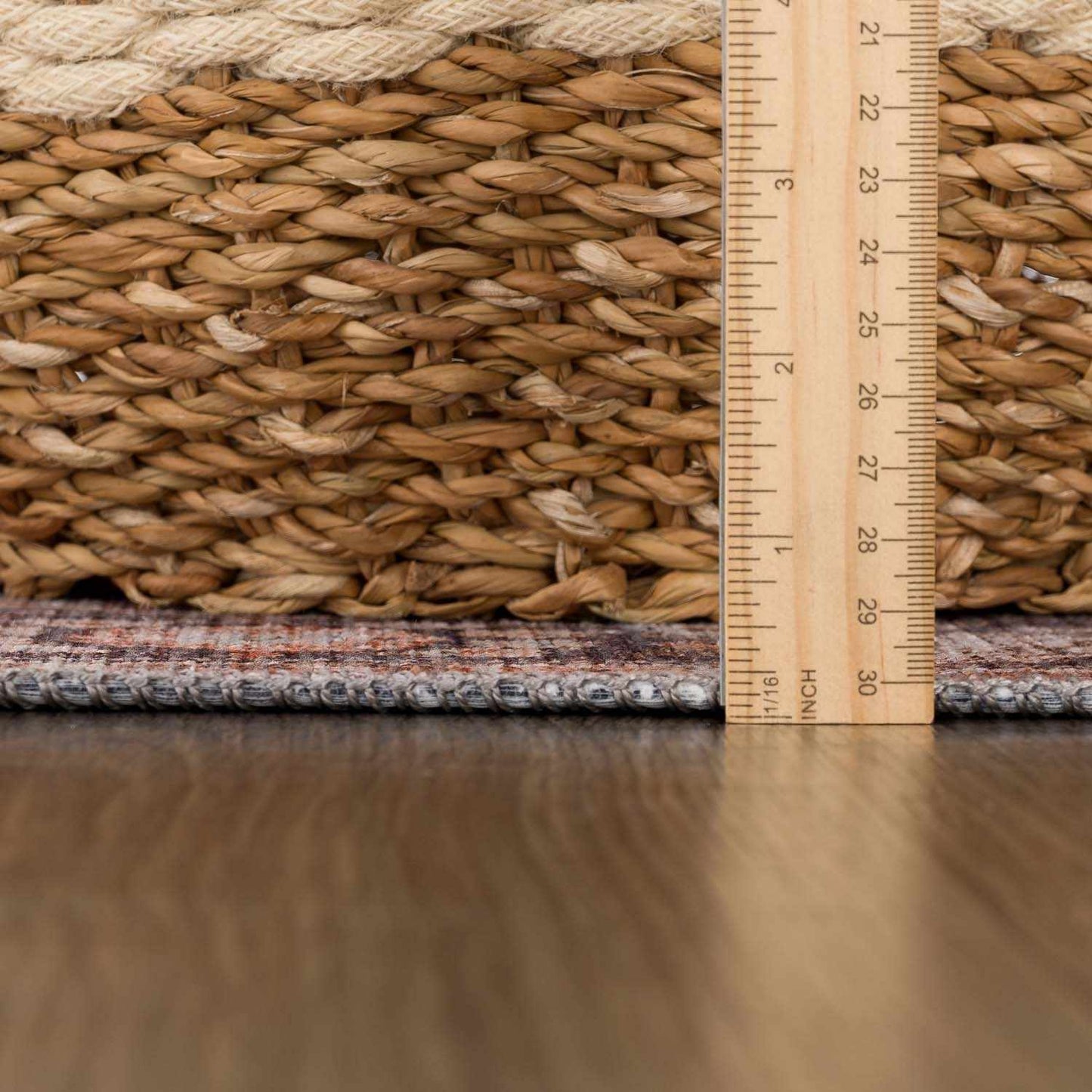 Red Washable Area Rug - Stylish Home Decor Rug