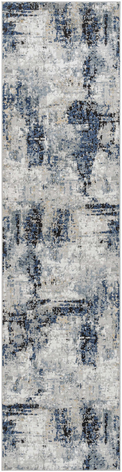 Blue Abstract Area Rug - Modern Stylish Design for Interiors