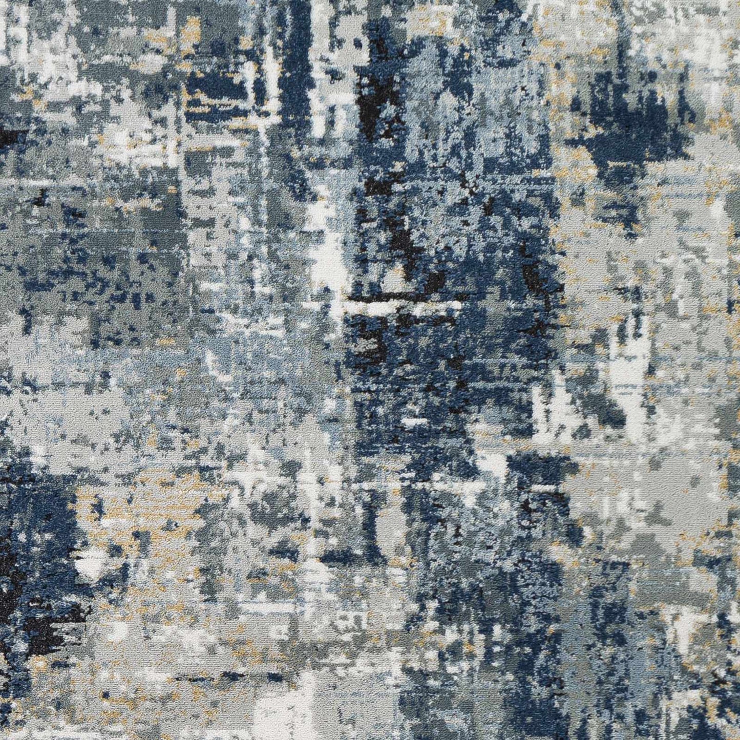 Blue Abstract Area Rug - Modern Stylish Design for Interiors