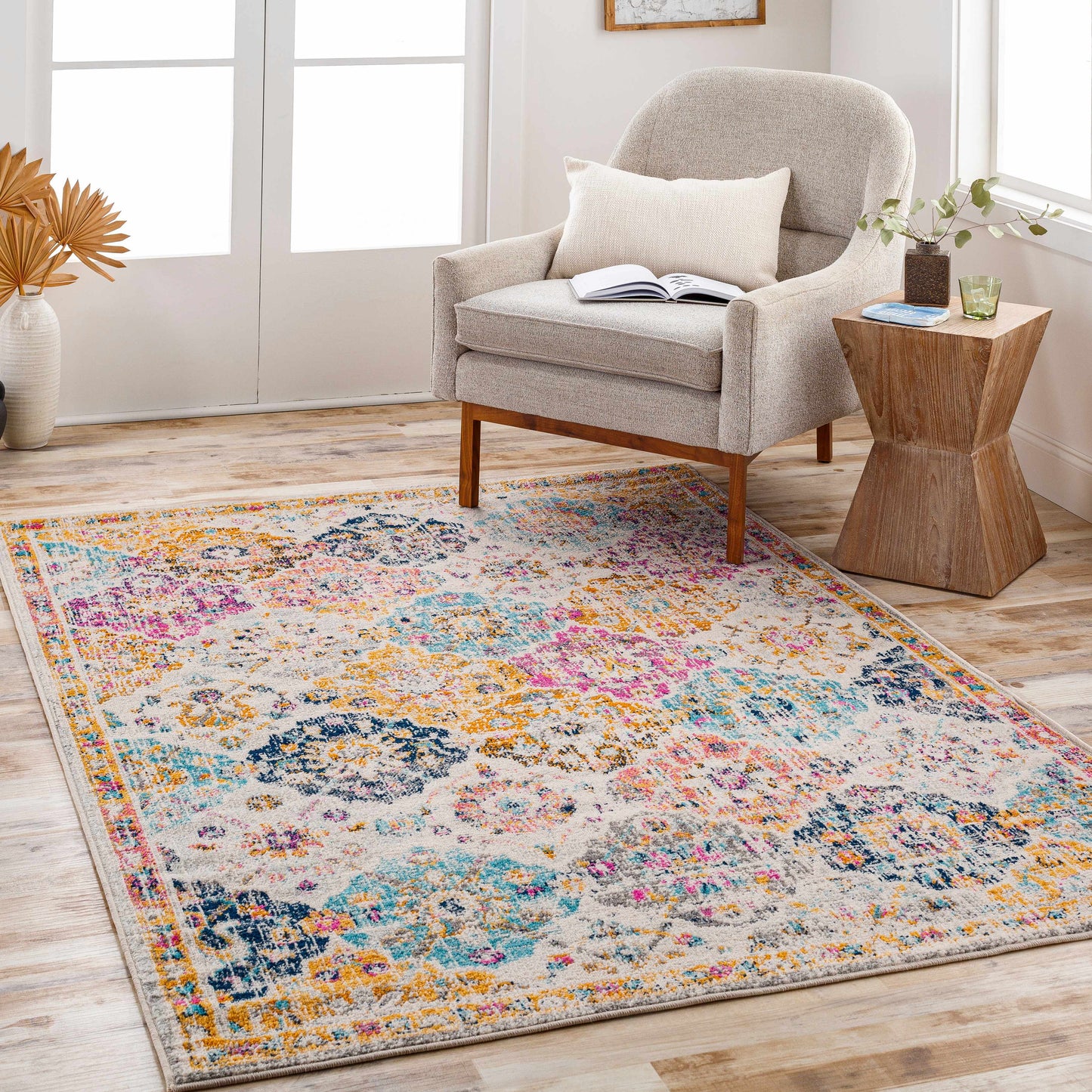 Colorful Area Rug - Living Room Bedroom  Playroom Décor