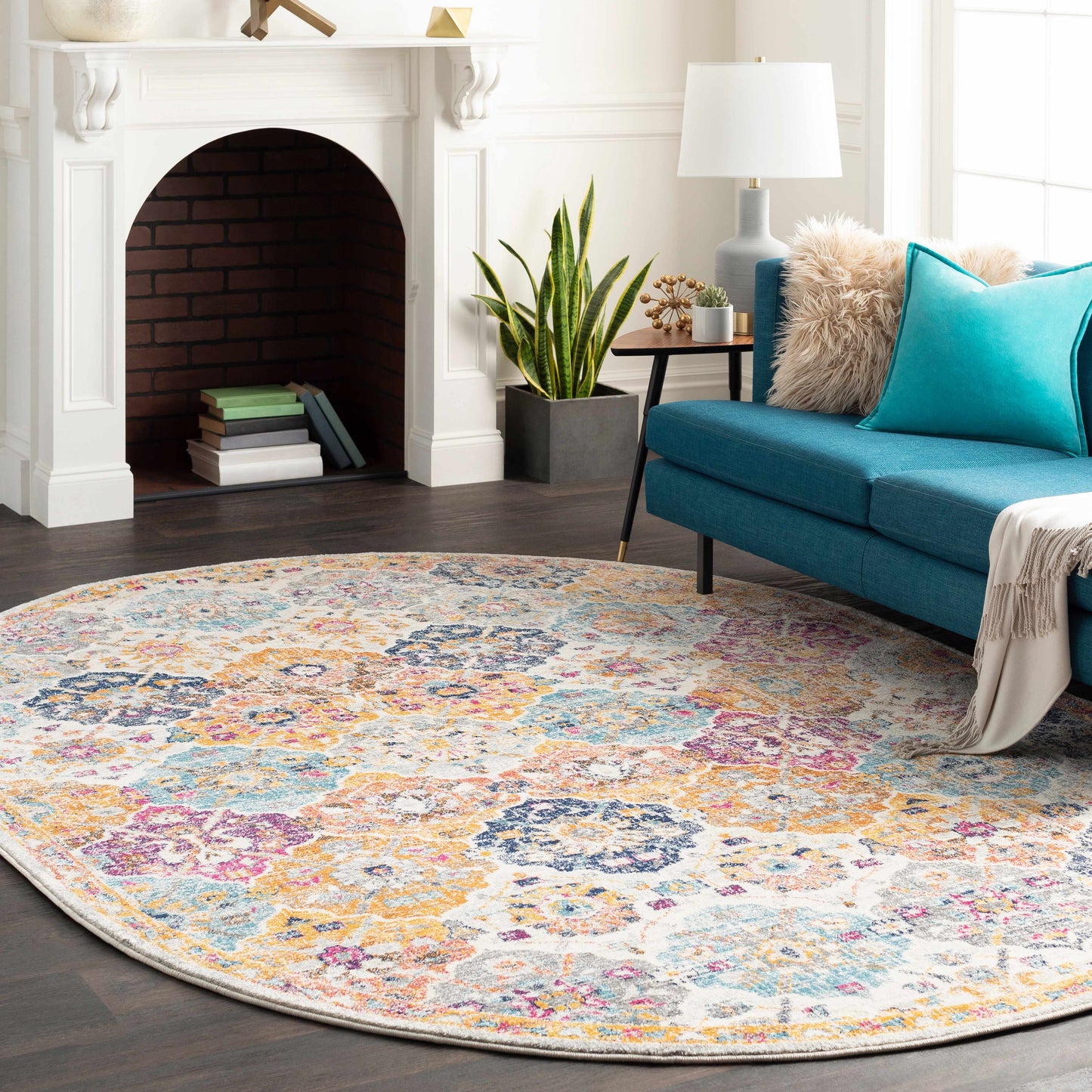 Colorful Area Rug - Living Room Bedroom  Playroom Décor