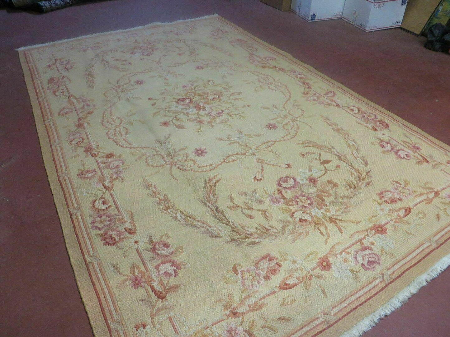 Vintage Turkish Kilim Soumak Flat Weave Wool Rug 58 By 94 Inches Handcrafted 1970s