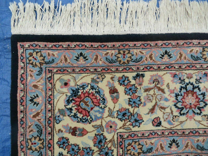 Vintage Indian Wool Hand Knotted Rug 10x14 Natural Organic Dyes