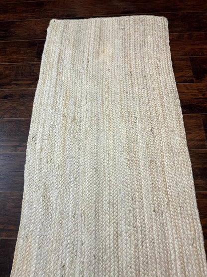 Modern Jute Runner Rug For Hallway And Kitchen Farmhouse Decor Light Durable