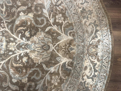 Karastan Rug Euphoria Round 8x8 Ft Indo Mahal Design Contemporary