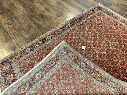 Antique Persian Bidjar Rug 5x7 Hand Knotted Wool Carpet With Herati Pattern