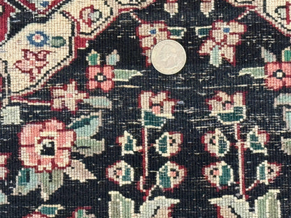 Long Pak Persian Runner Rug 2.6x16 Hand Knotted Wool Floral Vintage