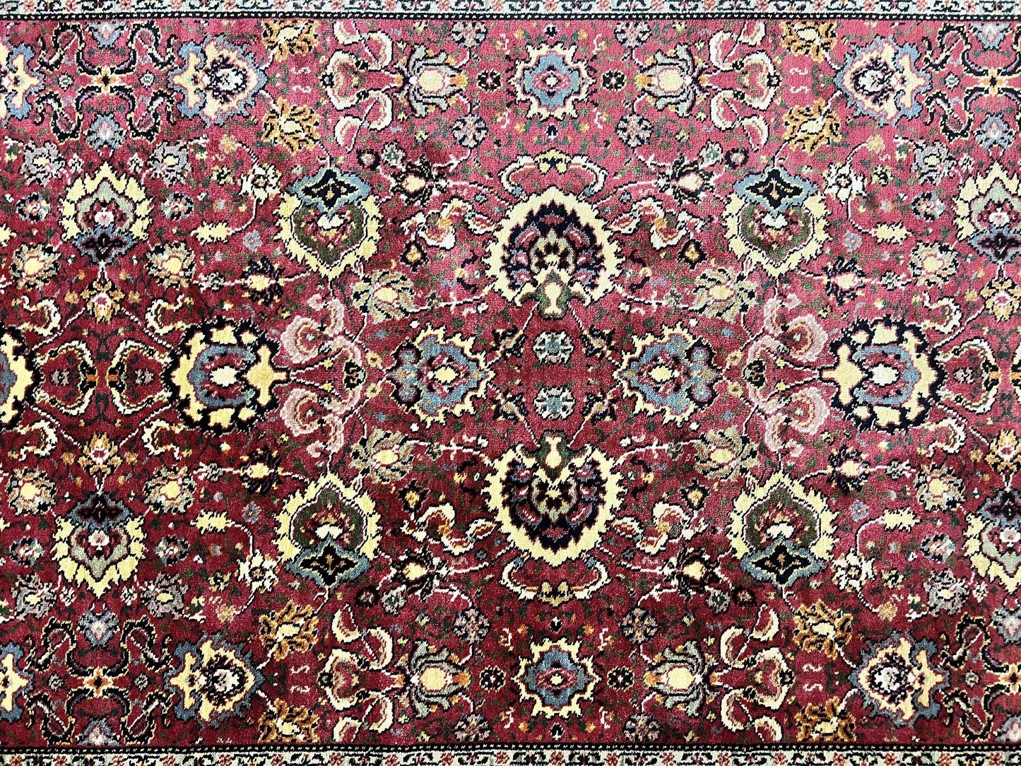Karastan Williamsburg Herati Wool Rug 6x9 Vintage Persian Area Carpet Wool Pile