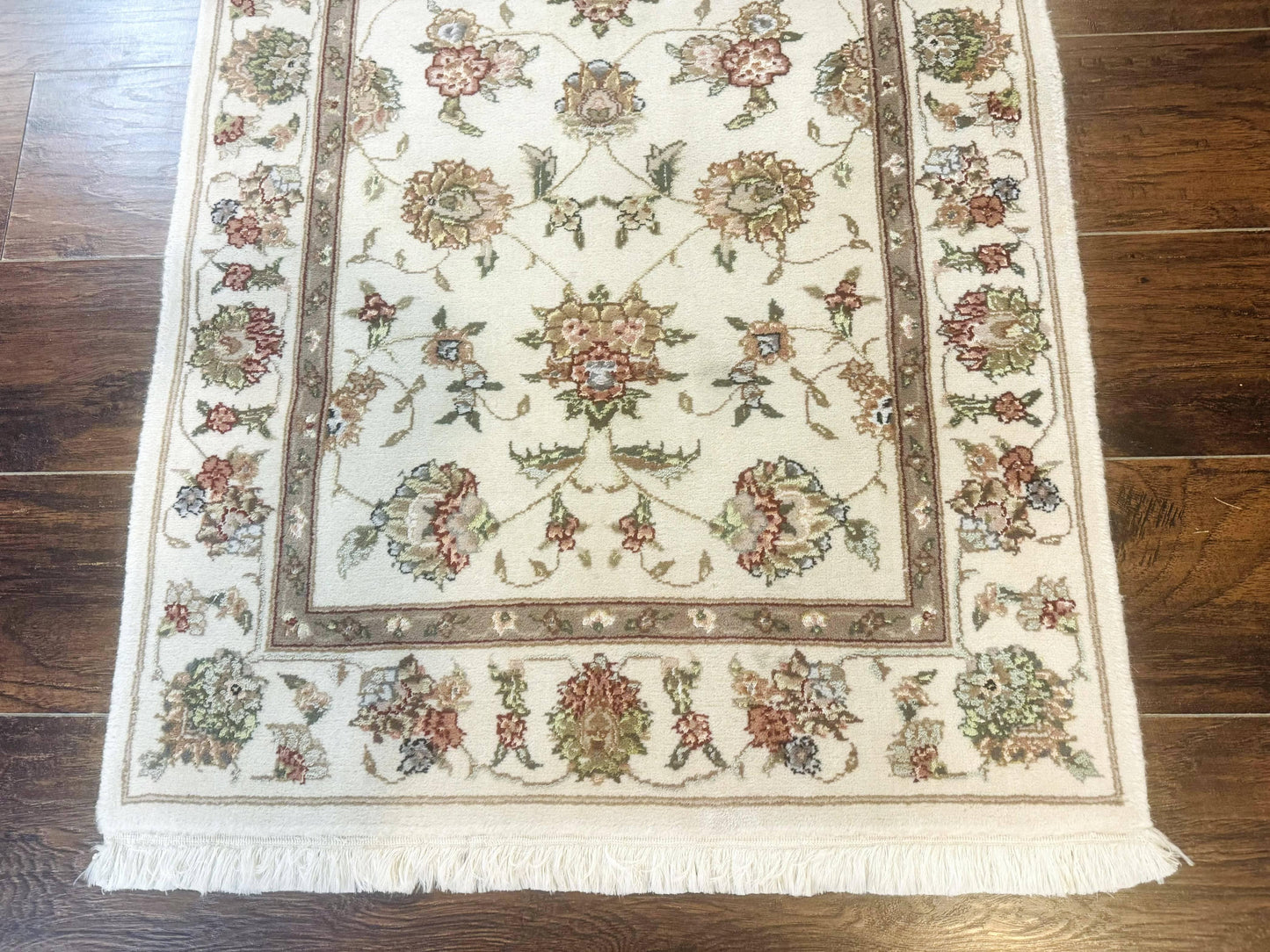 Pak Persian Runner Rug 2.6 X 8ft Handmade Wool and Silk Highlights