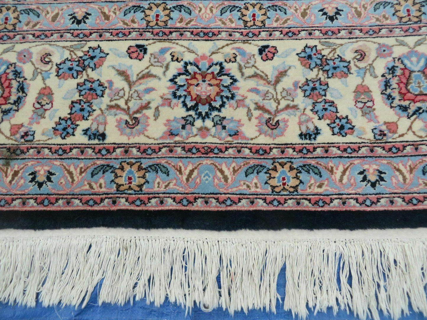 Vintage Indian Wool Hand Knotted Rug 10x14 Natural Organic Dyes