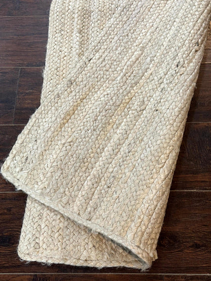Modern Jute Runner Rug For Hallway And Kitchen Farmhouse Decor Light Durable
