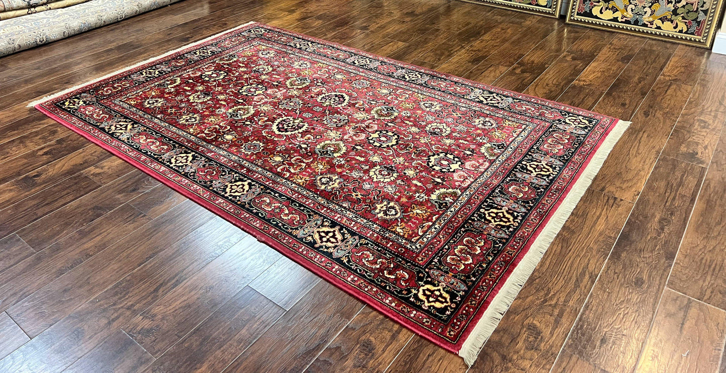 Karastan Williamsburg Herati Wool Rug 6x9 Vintage Persian Area Carpet Wool Pile