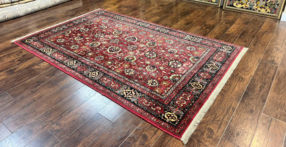 Karastan Williamsburg Herati Wool Rug 6x9 Vintage Persian Area Carpet Wool Pile