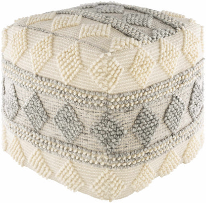 Drumnadrochit Pouf Hand Woven Foot Stool for Living Room and Bedroom with Warm Texture and Transitional Charm