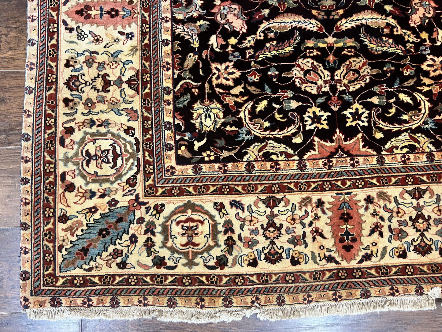 Indo Persian Rug Hand Knotted Wool 5x15 Vintage Floral Oriental Runner