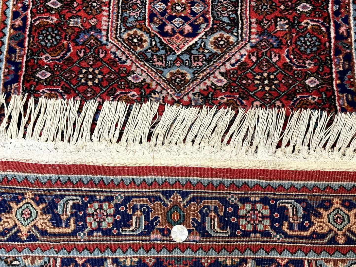 Indo Persian Bidjar Runner Rug 3 x 18.6 Wool Long Oriental Carpet