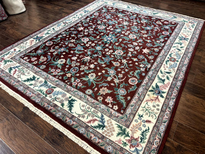 Ivory floral rug