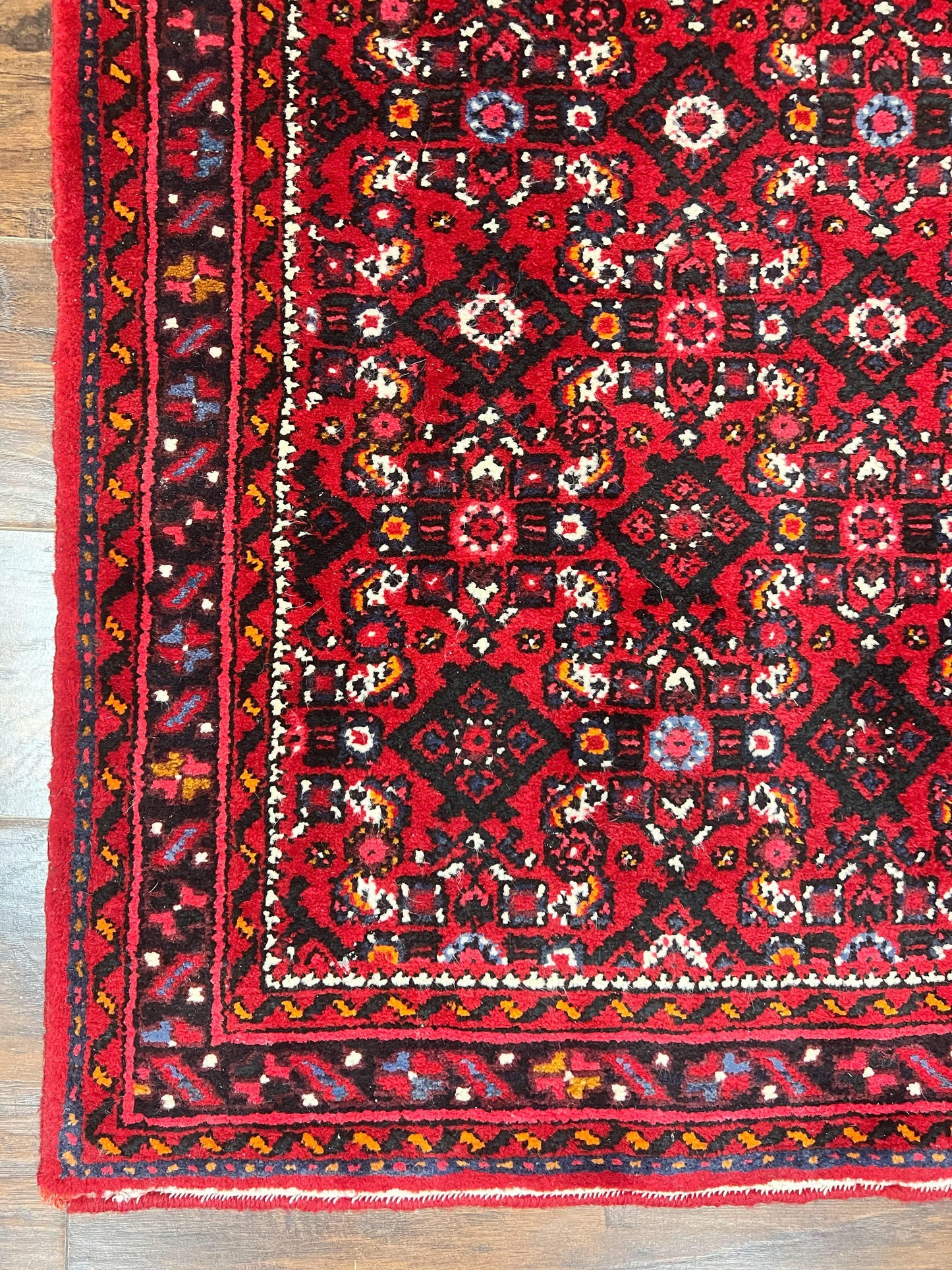 Persian Runner Rug 3x16 Wool Handmade Antique Hamadan Oriental Hallway Rug