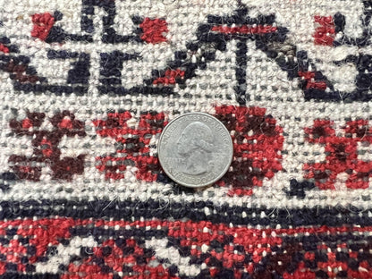 Persian Tribal Runner Hand Knotted Wool Rug 3x9 Hallway Rug Dargazin Herati